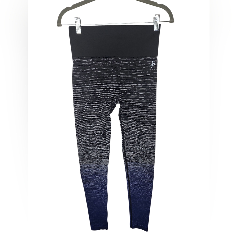 0 To 5 Women's Black White Blue Gradient Leggings Size S